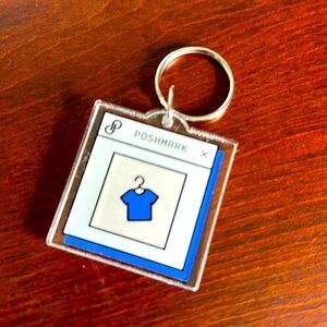 POSHMARK keychain clear logo poshfest posh swag poshfixings reseller gear